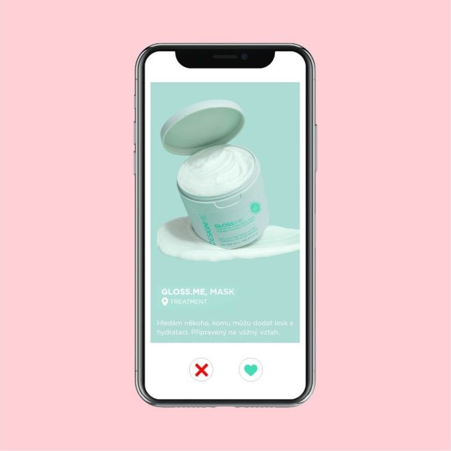 Přestaň už swipovat✖️ DESIGNME ja láska na celý život💘 #hairmatch 1️⃣ HYDRATAČNÍ MASKA GLOSS.ME Hledám někoho, komu můžu...